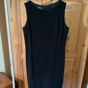 Liz Claiborne Elegant Black Midi Dress, women’s size 6 (small-medium)